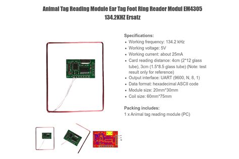 Connect and read a 134.2 kHZ RFID reader 